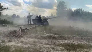 Raritet weapon in moden warfare. D-44 in Ukraine-Russian war.