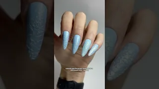 Дизайн с помощью пены и втирки. #shorts #nails #nailart