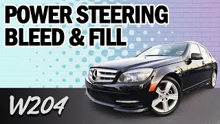 Mercedes-Benz W204 C-Class Power Steering Bleed and Fill