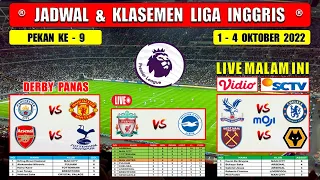 Jadwal Liga Inggris Malam Ini Pekan Ke 9 - ARSENAL vs TOTTENHAM - MAN CITY vs MAN UNITED - EPL 2022