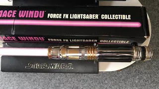 force fx lightsabers Mace windu comparison Hasbro / master replicas