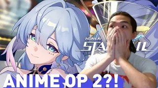 HONKAI STAR RAIL'S SECOND ANIME OPENING (White Night Music Video Reaction via Livestream)