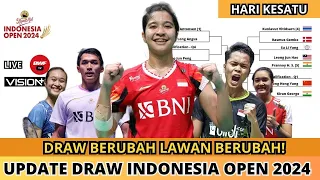 LAWAN BERUBAH! UPDATE DRAW INDONESIA OPEN 2024~4 SEKTOR DRAW BERUBAH! #indonesiaopen2024