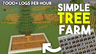 Minecraft Wood Farming - 7000+ Wood Logs Per Hour - Easy Tree Farm 1.20