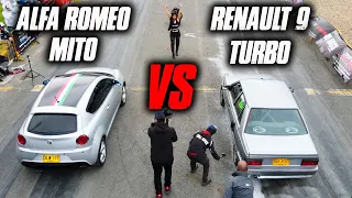 Alfa Romeo MITO VS Renault 9 TURBO!! increíble Batalla!!