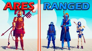 RANGED TEAM vs ARES TEAM - Totally Accurate Battle Simulator | TABS