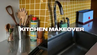 renter friendly Kitchen Makeover | abetweene
