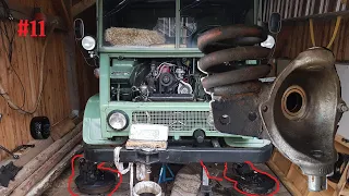 Neuer Zylinderkopf, Vorgelege ausbauen, Dreck | Neues vom Unimog #11