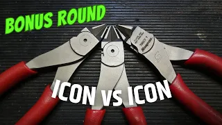 Flush-Cutter Face-off BONUS ROUND: Icon VS Icon - Harbor Freight's flush-cut pliers... Snap-On too!