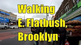 ⁴ᴷ⁶⁰ Walking East Flatbush, Brooklyn, NYC : Church Avenue, New York Avenue, & Utica Avenue