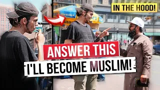 🇺🇸🔥Dawah in the HOOD❗Man with Jewish background stunned by QURAN's Preservation!