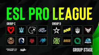 День 3 |  ESL Pro League Season 19 | Groups C & D | КРИВОЙ ЭФИР