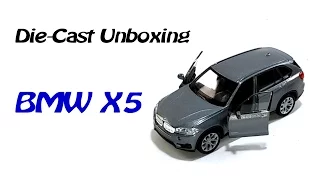 Welly NEX BMW X5 Unboxing Diecast Car Toy (Grey)