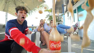 *PRANK* COCA COLA VS MENTOS ON FRIENDS!