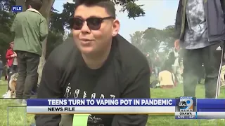 Teens turn to vaping pot in pandemic