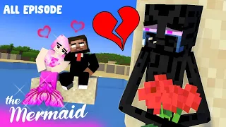 SEASON 8: HEROBRINE AND THE BEAUTIFUL MERMAID (with Alex and Enderman) : MONSTER SCHOOL MINECRAFT