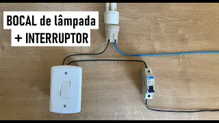 COMO INSTALAR INTERRUPTOR e BOCAL DE LÂMPADA (passo a passo)