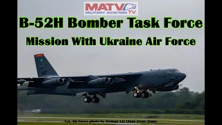 USAF B-52 Bombers fly with the  Ukraine Air Force. Allied Sky 2020. SU-27. Mig-29.