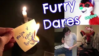 FURRY DARES 3 (w/ @GlitchyFur & @ZabuTheSergal)  ⁽ⁿˢᶠʷ⁾