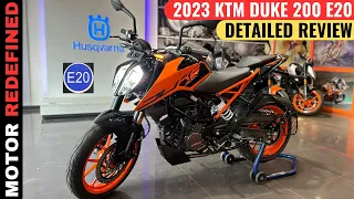 2023 KTM Duke 200 E20 OBD-2 Split LED Headlamp Review | On Road Price, Mileage, Features & Exhaust.