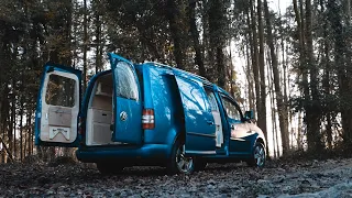 VW Caddy Van Conversion | Solo Female Traveller | Full Tour | Small/Micro Camper