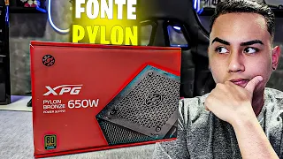 CHEGOU! UNBOXING FONTE XPG PYLON! PROMETE SER O MELHOR CUSTO-BENEFÍCIO DE 650W 80 PLUS BRONZE!