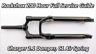 Rockshox  Pike fork 200 Hour full Service guide updated video link https://youtu.be/LeGplbNQEbo