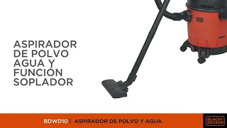 Aspiradora Polvo y Agua 10L BLACK+DECKER 1200W BDWD10