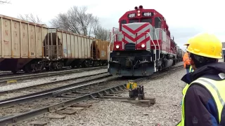 WSOR Frieght Trains in Janesville, WI - 3/31/17