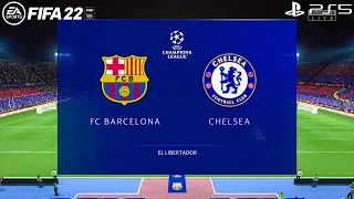 Barcelona Vs Chelsea - UEFA Champions League 22/23 | 4K Gameplay & Full Match | FIFA 22 PS5