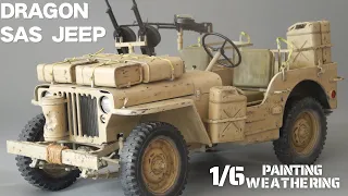 Dragon 1/6 SAS Jeep Painting Weathering