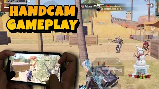 Handcam gameplay 🖐️ | iphone 12 pro max pubg test 2024 | 4 finger pubg test handcam |