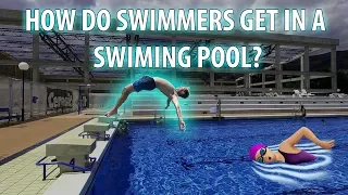 16 WAYS SWIMMERS GET IN A SWIMMING POOL!