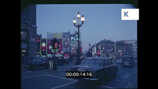 1960s Piccadilly Circus London at Dusk, 35mm