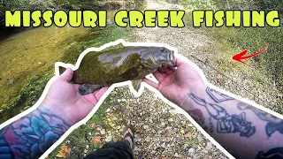 Missouri Smallmouth Creek Fishing With Homemade Baits