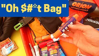 Small Sailboat Emergency Gear Bag and Lifejacket Setup for Freshwater Travel