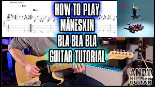 How to play Maneskin Bla Bla Bla Guitar Lesson