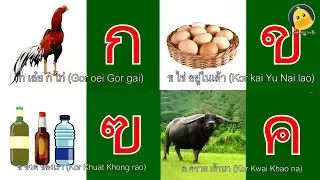 เพลง ก เอ๋ย ก ไก่ แบบดั้งเดิม ภาพจริง จำง่าย สนุกๆ - Learn Thai Alphabet