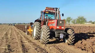 **THE KING** Fiatagri 160-90 Turbo DT & Trivomere Mipra in ARATURA **SOUND**|**SCARICO IN ACCIAIO**