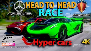 Mercedes-AMG ONE vs Koenigsegg Jesko - Head to Head race (SPEED) compilation