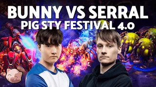 SERRAL vs BUNNY | $10,000 PiGFest 4.0 Semi Finals (Bo7 ZvT) - StarCraft 2