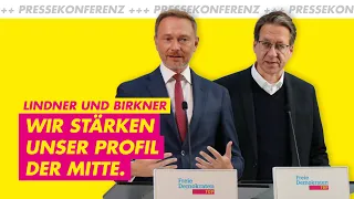 Pressekonferenz mit Christian Lindner und Stefan Birkner