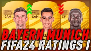 FIFA 24 ( EASPORTFC ) | BAYERN MUNICH PLAYERS RATING PREDICTION!! | FT. MULLER, MUSIALA, MANE...