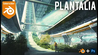 Plantalia Timelapse - Concept art in Blender