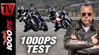 1000PS Test - BMW S 1000 R vs S 1000 RR 2017 | Supersport vs Nakedbike auf der Landstrasse