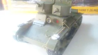 Обзор на собранную модель танка Т-26 Двух башенный. Производитель Zvezda. 1/35