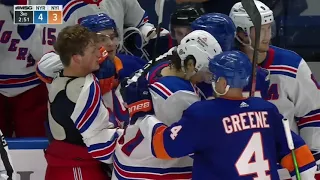 Scrum Ensues After Alexis Lafrenière Gets Hit