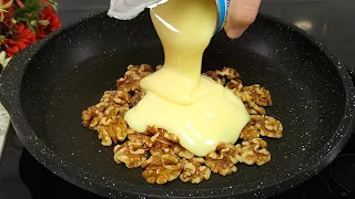 I take NUTS AND BOILED CONDENSED MILK! Few people know this secret recipe! Live and learn.