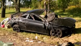 Wypadek na autostradzie