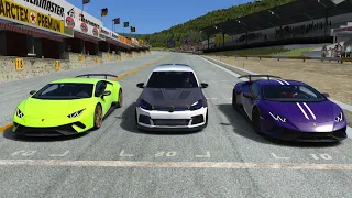 VW Golf 6 GTI Tuning vs Lamborghini Huracan Performante at Old Spa